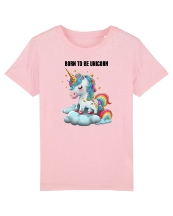 Unicorn dragut mesaj Born To Be Unicorn, design 1 Cotton Pink