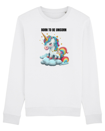 Unicorn dragut mesaj Born To Be Unicorn, design 1 White