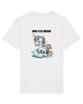 Unicorn dragut mesaj Born To Be Unicorn, design 1 White