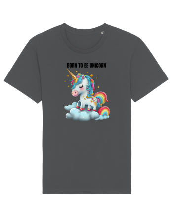 Unicorn dragut mesaj Born To Be Unicorn, design 1 Anthracite
