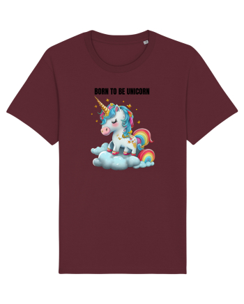 Unicorn dragut mesaj Born To Be Unicorn, design 1 Burgundy