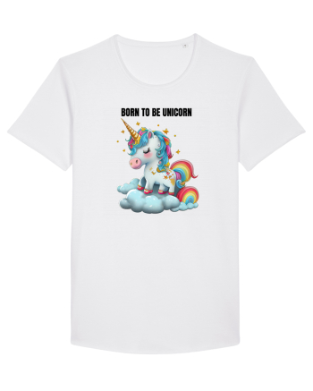 Unicorn dragut mesaj Born To Be Unicorn, design 1 White