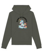 Unicorn dragut mesaj Born to Sparkle, design 1 Hanorac Unisex Drummer