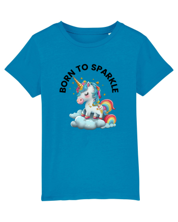 Unicorn dragut mesaj Born to Sparkle, design 1 Azur