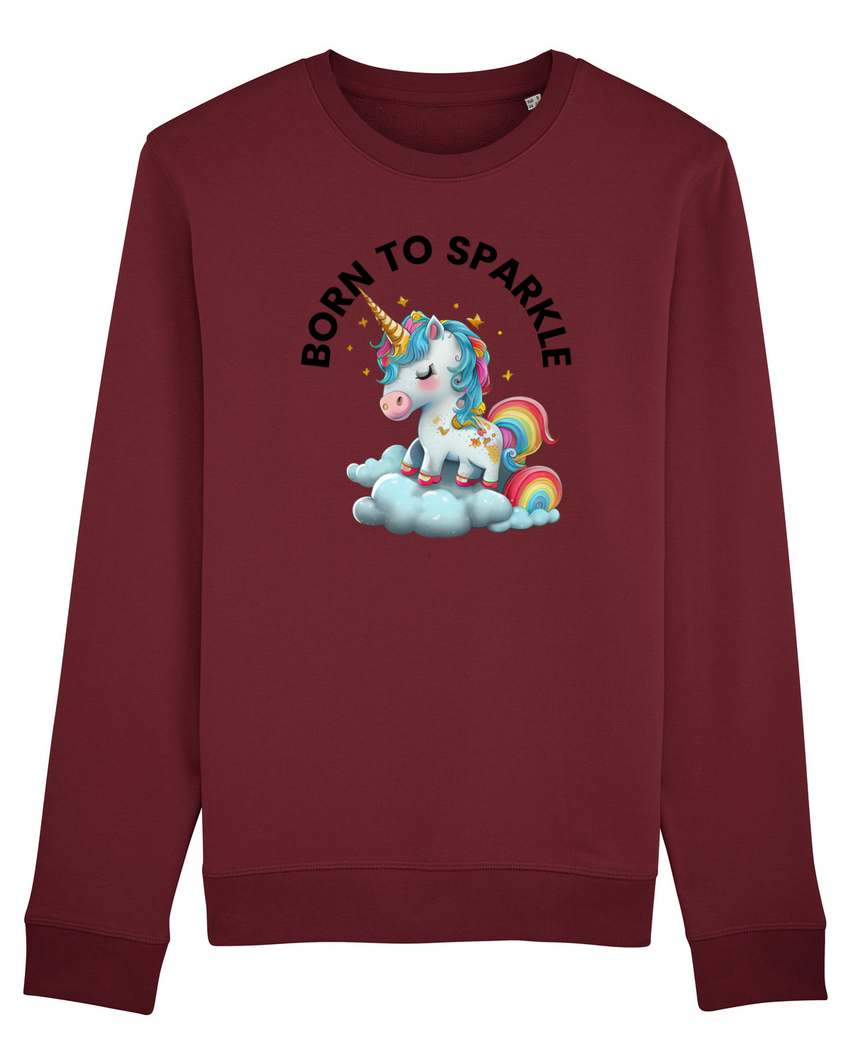 Bluză mânecă lungă Unisex Rise Burgundy