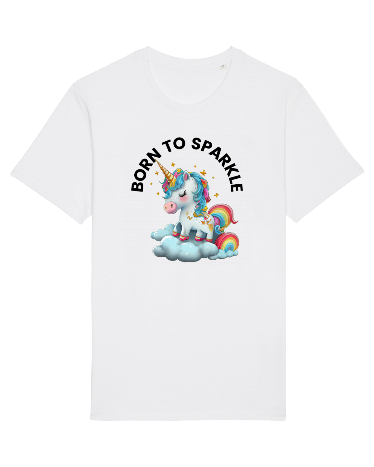 Tricou mânecă scurtă Unisex Rocker White