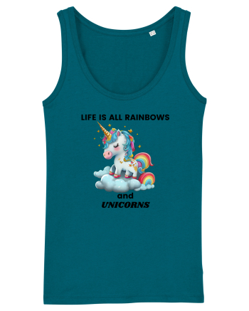 Unicorn dragut mesaj Life is all Rainbows and Unicorns, design 1 Ocean Depth