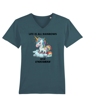 Unicorn dragut mesaj Life is all Rainbows and Unicorns, design 1 Stargazer
