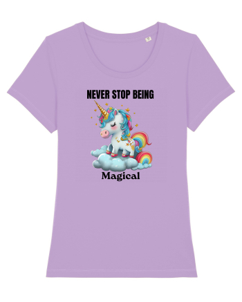 Unicorn dragut mesaj Never Stop Being Magical, design 1 Lavender Dawn