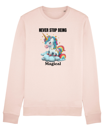 Unicorn dragut mesaj Never Stop Being Magical, design 1 Candy Pink