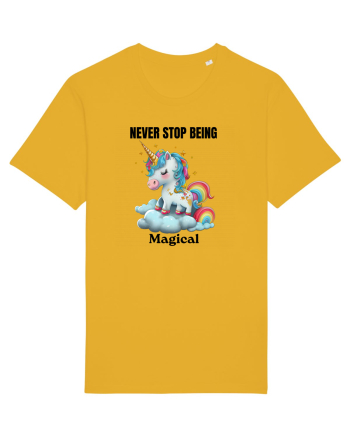 Unicorn dragut mesaj Never Stop Being Magical, design 1 Spectra Yellow