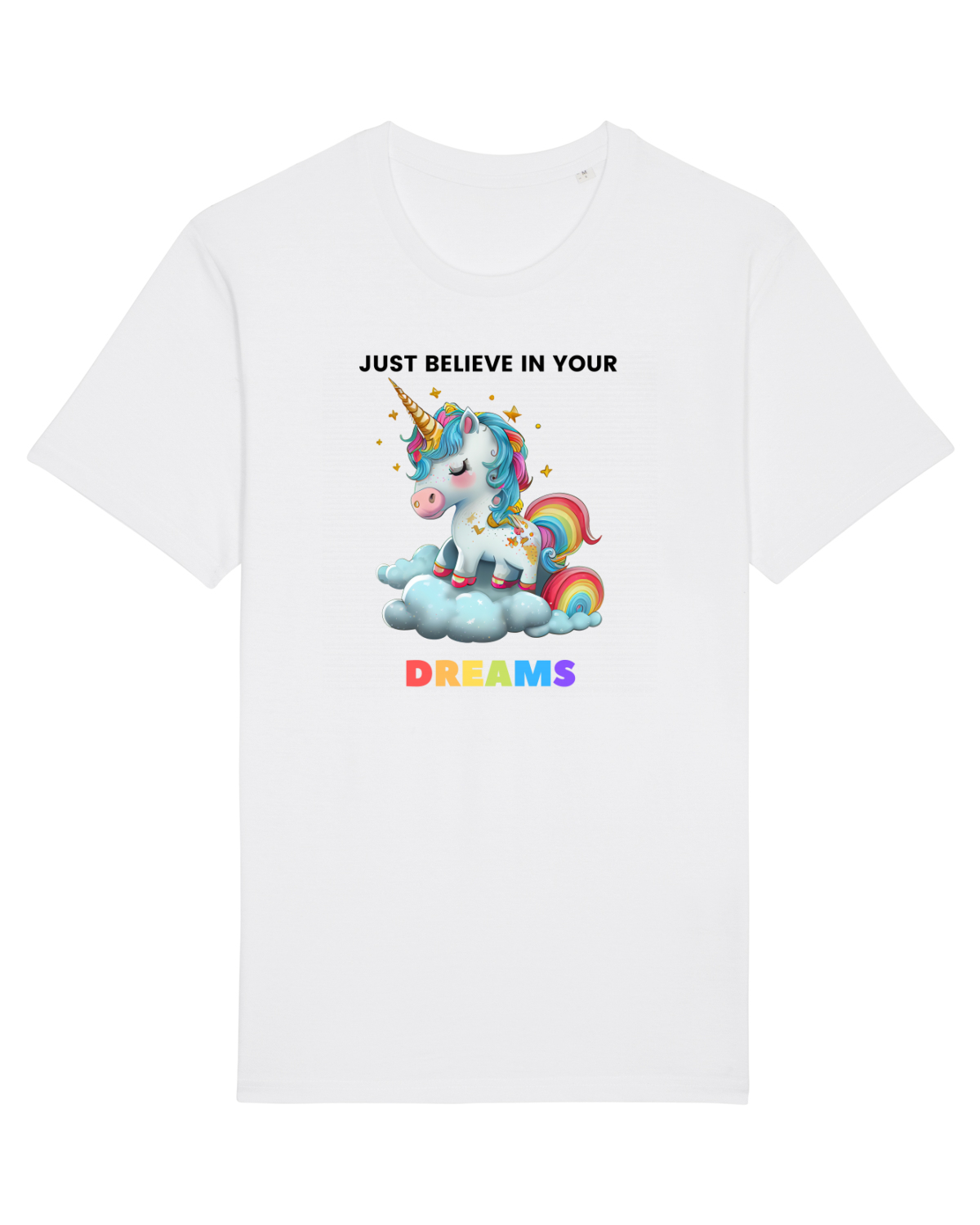 Tricou mânecă scurtă Unisex Rocker White