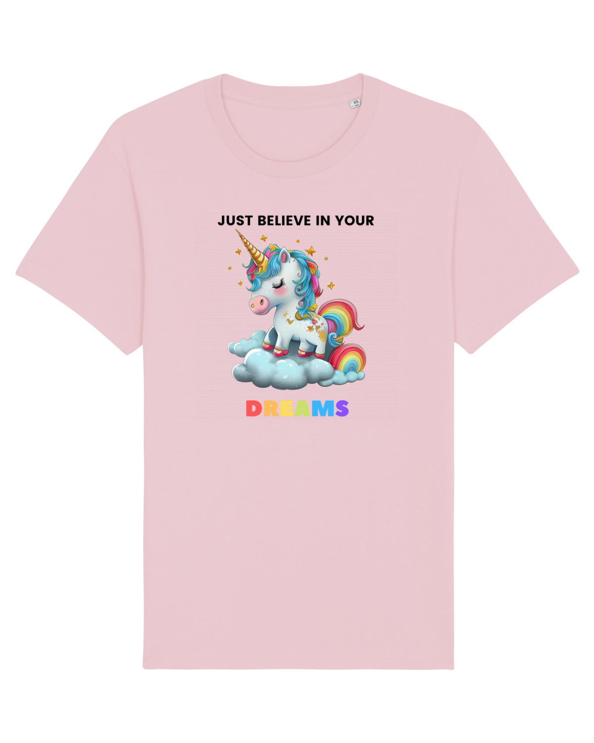 Tricou mânecă scurtă Unisex Rocker Cotton Pink
