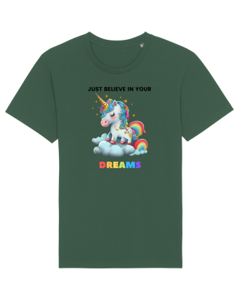 Unicorn dragut mesaj Just Believe in Your Dreams, design 1 Bottle Green