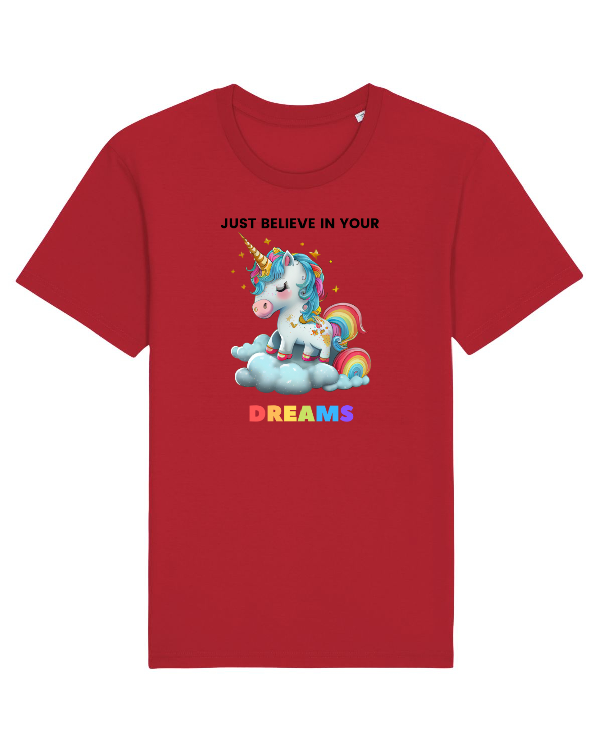 Tricou mânecă scurtă Unisex Rocker Red