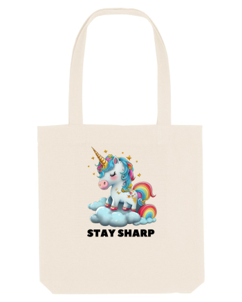 Unicorn dragut mesaj Stay Sharp, design 1 Natural