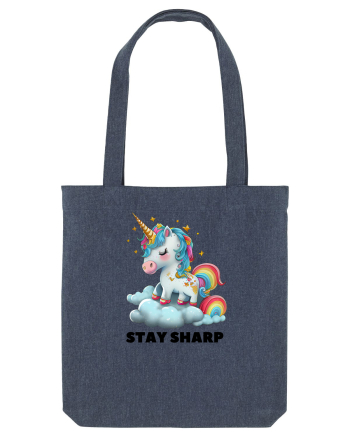 Unicorn dragut mesaj Stay Sharp, design 1 Midnight Blue
