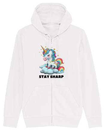 Unicorn dragut mesaj Stay Sharp, design 1 White