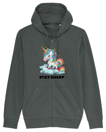 Unicorn dragut mesaj Stay Sharp, design 1 Anthracite