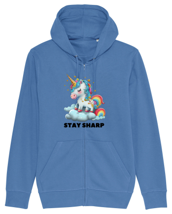Unicorn dragut mesaj Stay Sharp, design 1 Bright Blue