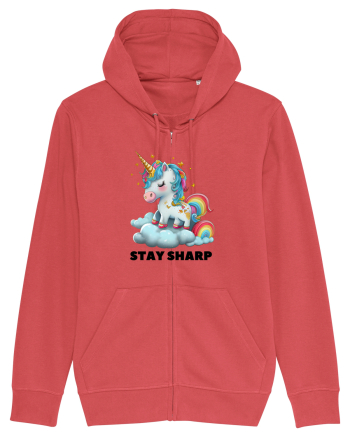Unicorn dragut mesaj Stay Sharp, design 1 Carmine Red