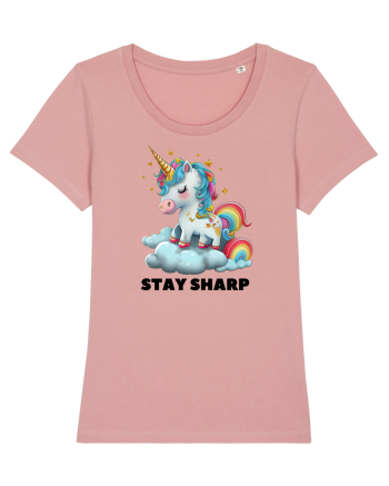 Unicorn dragut mesaj Stay Sharp, design 1 Canyon Pink