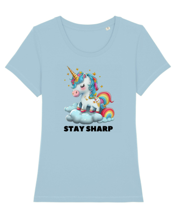 Unicorn dragut mesaj Stay Sharp, design 1 Sky Blue