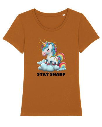 Unicorn dragut mesaj Stay Sharp, design 1 Roasted Orange
