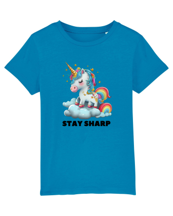 Unicorn dragut mesaj Stay Sharp, design 1 Azur