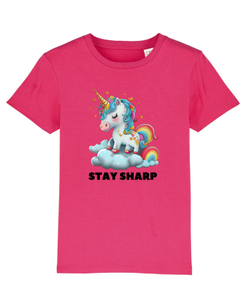 Unicorn dragut mesaj Stay Sharp, design 1 Raspberry