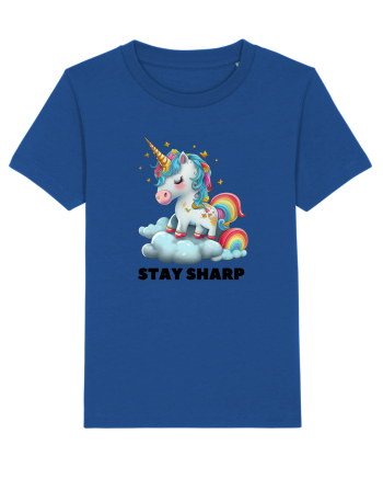 Unicorn dragut mesaj Stay Sharp, design 1 Majorelle Blue