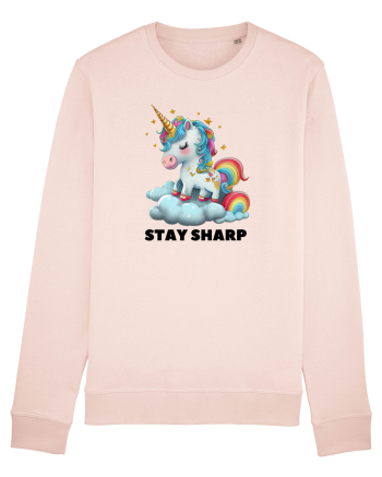 Unicorn dragut mesaj Stay Sharp, design 1 Candy Pink