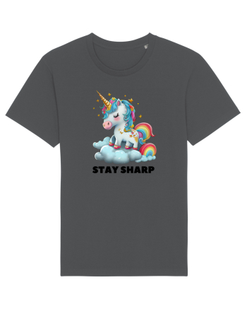Unicorn dragut mesaj Stay Sharp, design 1 Anthracite