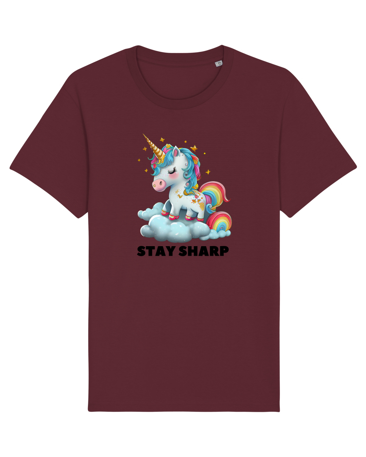 Tricou mânecă scurtă Unisex Rocker Burgundy