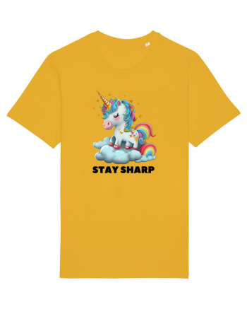 Unicorn dragut mesaj Stay Sharp, design 1 Spectra Yellow