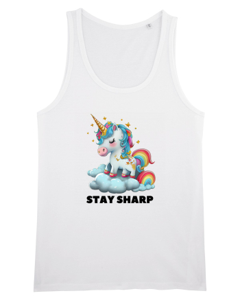 Unicorn dragut mesaj Stay Sharp, design 1 White