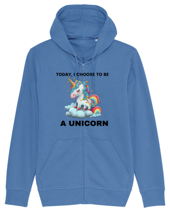 Unicorn dragut mesaj Today, I choose to be a unicorn, design 1 Bright Blue