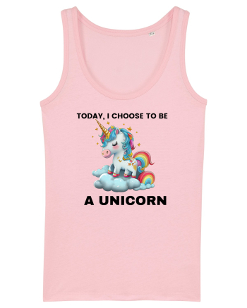 Unicorn dragut mesaj Today, I choose to be a unicorn, design 1 Cotton Pink