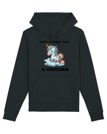 Unicorn dragut mesaj Today, I choose to be a unicorn, design 1 Black