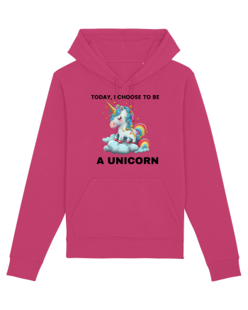Unicorn dragut mesaj Today, I choose to be a unicorn, design 1 Raspberry