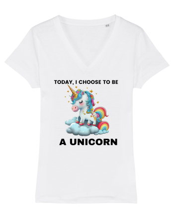 Unicorn dragut mesaj Today, I choose to be a unicorn, design 1 White