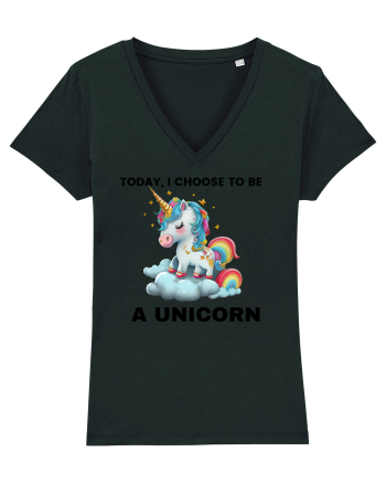 Unicorn dragut mesaj Today, I choose to be a unicorn, design 1 Black