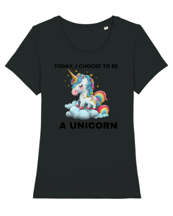 Unicorn dragut mesaj Today, I choose to be a unicorn, design 1 Black