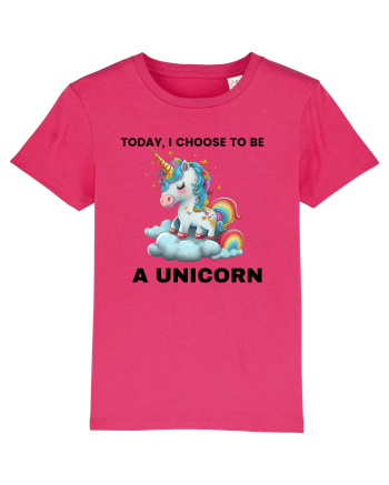 Unicorn dragut mesaj Today, I choose to be a unicorn, design 1 Raspberry