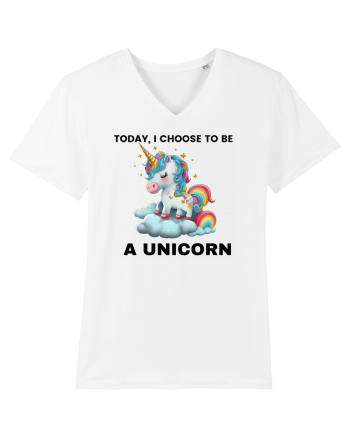 Unicorn dragut mesaj Today, I choose to be a unicorn, design 1 White