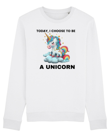 Unicorn dragut mesaj Today, I choose to be a unicorn, design 1 White