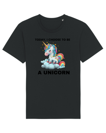 Unicorn dragut mesaj Today, I choose to be a unicorn, design 1 Black