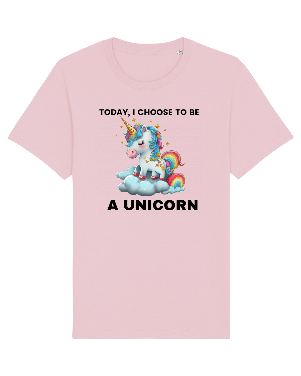 Tricou mânecă scurtă Unisex Rocker Cotton Pink