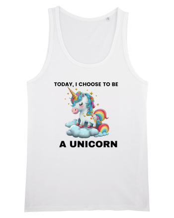 Unicorn dragut mesaj Today, I choose to be a unicorn, design 1 White