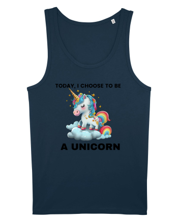 Unicorn dragut mesaj Today, I choose to be a unicorn, design 1 Navy